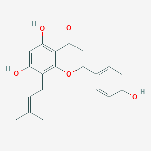 molecular formula C20H20O5 B138219 Sophoraflavanone B CAS No. 68682-02-0