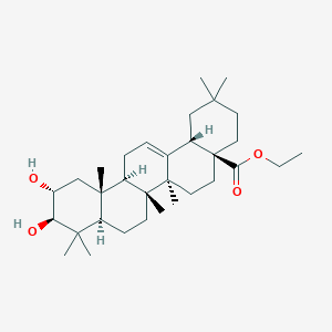 molecular formula C32H52O4 B13822084 (2alpha,3beta)-2,3-Dihydroxy-olean-12-en-28-oic acid ethyl ester 