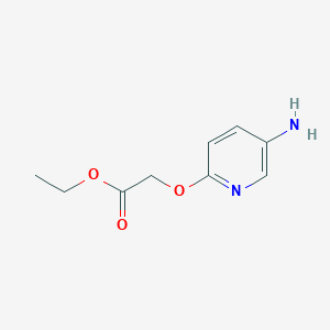 molecular formula C9H12N2O3 B13822102 Ethyl [(5-amino-2-pyridinyl)oxy]acetate CAS No. 203664-68-0