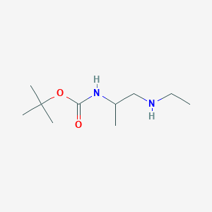 molecular formula C10H22N2O2 B1382226 tert-butyl N-[1-(ethylamino)propan-2-yl]carbamate CAS No. 1702807-93-9