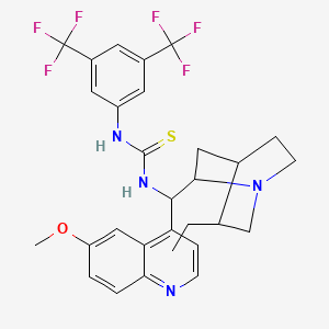 molecular formula C29H30F6N4OS B13822280 N-[3,5-Bis(trifluoromethyl)phenyl]-N'-[(8alpha,9S)-10,11-dihydro-6'-methoxycinchonan-9-yl]thiourea 