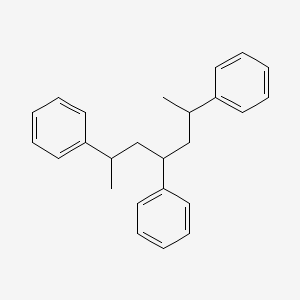 molecular formula C25H28 B13822384 2,4,6-Triphenylheptane CAS No. 22094-76-4
