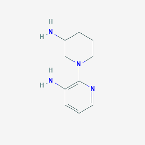 molecular formula C10H16N4 B1382239 2-(3-Aminopiperidin-1-yl)pyridin-3-amine CAS No. 1935305-80-8