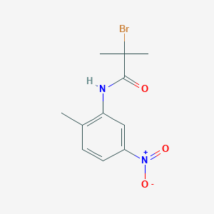 2-Bromo-2-methyl-N-(2-methyl-5-nitrophenyl)propanamide