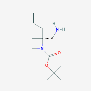 tert-butyl (2R)-2-(aminomethyl)-2-propylazetidine-1-carboxylate