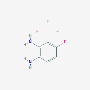 molecular formula C7H6F4N2 B1382248 2,3-Diamino-6-fluorobenzotrifluoride CAS No. 1440535-07-8