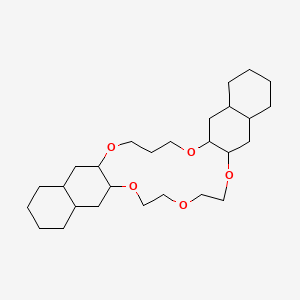 molecular formula C27H46O5 B13822537 2,6,17,20,23-pentaoxapentacyclo[22.8.0.07,16.09,14.026,31]dotriacontane 