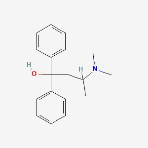 molecular formula C18H23NO B13822601 1,1-Diphenyl-3-dimethylaminobutane-1-ol CAS No. 4320-32-5