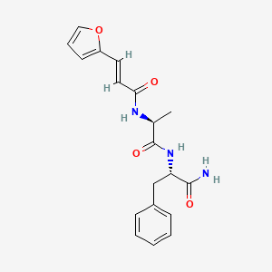 molecular formula C19H21N3O4 B13822647 N-(3-[2-Furyl]acryloyl)-Ala-Phe amide 