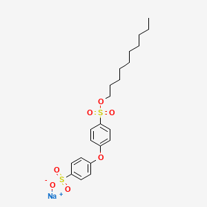 molecular formula C22H29NaO7S2 B13822699 Disodium decyl(sulfonatophenoxy)benzenesulfonate 