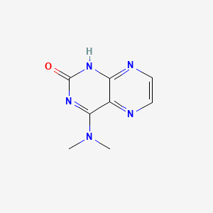 molecular formula C8H9N5O B13822779 4-(dimethylamino)-1H-pteridin-2-one CAS No. 50452-64-7