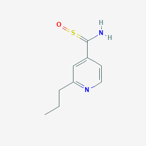 molecular formula C9H12N2OS B138229 1-(2-Propylpyridin-4-yl)-1-sulfinylmethanamine CAS No. 62178-61-4