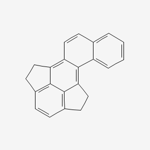 molecular formula C22H16 B13822966 Benzo(j)cyclopent(fg)aceanthrylene, 1,2,5,6-tetrahydro- CAS No. 3570-54-5