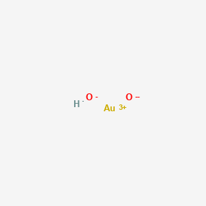 molecular formula AuHO2 B13823090 Gold hydroxideoxide CAS No. 30779-22-7