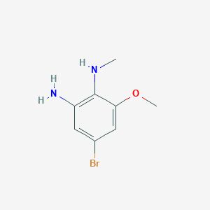 molecular formula C8H11BrN2O B1382317 4-bromo-6-methoxy-N1-methylbenzene-1,2-diamine CAS No. 1799973-81-1