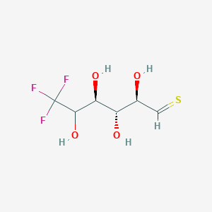 molecular formula C6H9F3O4S B138233 5-Trifluoromethylthioribose CAS No. 125699-00-5