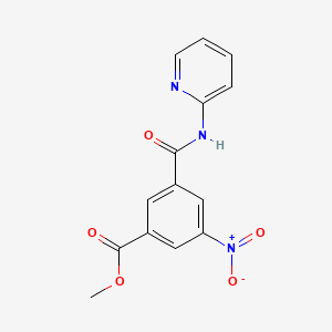 molecular formula C14H11N3O5 B13823454 Methyl 3-nitro-5-(pyridin-2-ylcarbamoyl)benzoate 