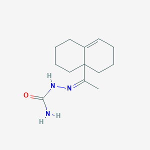 molecular formula C13H21N3O B13823532 Hydrazinecarboxamide,2-[1-(2,3,4,6,7,8-hexahydro-8A(1H)-naphthalenyl)ethylidene]- CAS No. 3513-25-5
