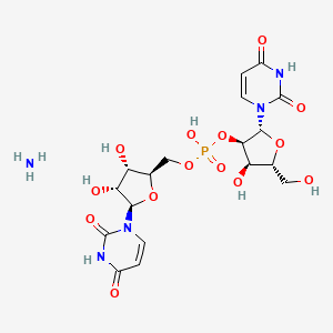 molecular formula C18H26N5O14P B13823590 Uridylyl(2'->5')uridine ammonium salt 