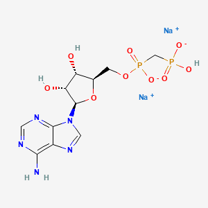 molecular formula C11H15N5Na2O9P2 B13823771 alpha,beta-Methyleneadenosine 5'-diphosphate sodium salt 