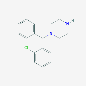 molecular formula C17H19ClN2 B138238 1-[(2-Chlorophenyl)phenylmethyl]piperazine CAS No. 109036-15-9