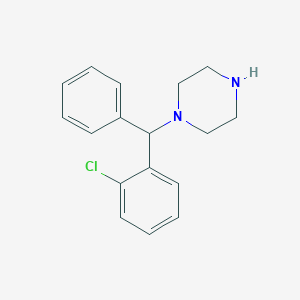molecular formula C17H19ClN2 B138238 1-[(2-Chlorophenyl)(phenyl)methyl]piperazine CAS No. 109036-15-9