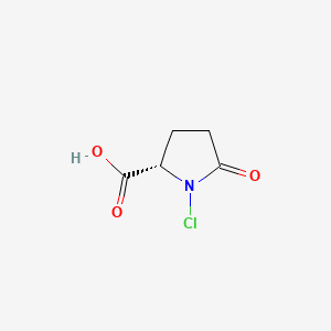 molecular formula C5H6ClNO3 B13823842 1-chloro-5-oxo-L-proline CAS No. 59384-02-0