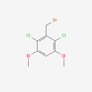 molecular formula C9H9BrCl2O2 B1382398 3-(Bromomethyl)-2,4-dichloro-1,5-dimethoxybenzene CAS No. 1589080-79-4