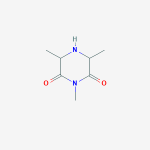 molecular formula C7H12N2O2 B13824102 1,3,5-Trimethylpiperazine-2,6-dione 