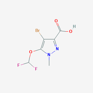 4-Bromo-5-(difluoromethoxy)-1-methyl-1H-pyrazole-3-carboxylic acid