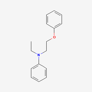 molecular formula C16H19NO B13824219 N-Ethyl-N-(2-phenoxyethyl)aniline CAS No. 41378-51-2