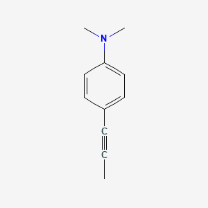 molecular formula C11H13N B13824341 N,N-dimethyl-4-(prop-1-yn-1-yl)aniline CAS No. 474661-33-1