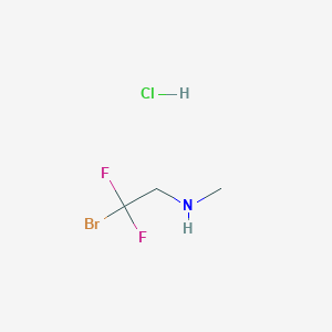 molecular formula C3H7BrClF2N B1382437 (2-Bromo-2,2-difluoroethyl)(methyl)amine hydrochloride CAS No. 1803607-67-1