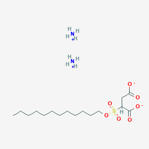 molecular formula C16H36N2O7S B13824442 Diazanium;2-dodecoxysulfonylbutanedioate 