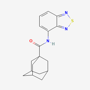 molecular formula C17H19N3OS B13824446 N-(2,1,3-benzothiadiazol-4-yl)tricyclo[3.3.1.1~3,7~]decane-1-carboxamide 