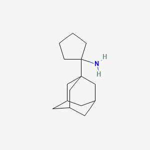 molecular formula C15H25N B13824450 Cyclopentanamine, 1-tricyclo[3.3.1.1~3,7~]dec-1-yl- 