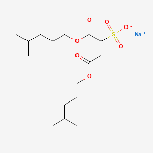 molecular formula C16H29NaO7S B13824470 Sodium 1,4-diisohexyl sulphonatosuccinate CAS No. 4632-96-6