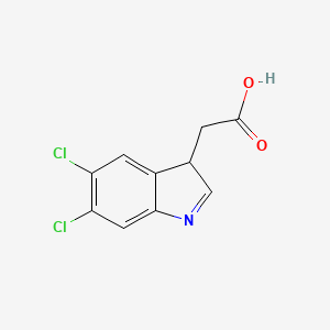 molecular formula C10H7Cl2NO2 B13824488 5,6-Dichloro-3-indoleacetic acid 