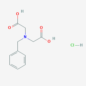 molecular formula C11H14ClNO4 B1382449 2-[Benzyl(carboxymethyl)amino]acetic acid hydrochloride CAS No. 1803582-94-6
