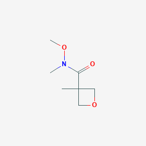 molecular formula C7H13NO3 B1382462 N-methoxy-N,3-dimethyloxetane-3-carboxamide CAS No. 1803571-63-2
