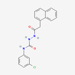 molecular formula C19H16ClN3O2 B13824671 N-(3-chlorophenyl)-2-(1-naphthylacetyl)hydrazinecarboxamide 