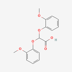 molecular formula C16H16O6 B13824697 Bis(o-methoxyphenoxy)acetic acid CAS No. 29815-91-6