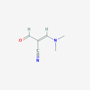 molecular formula C6H8N2O B138247 (E)-3-(Dimethylamino)-2-formylacrylonitrile CAS No. 149139-41-3
