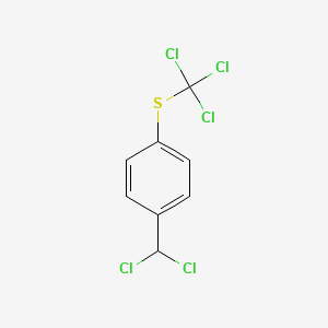 molecular formula C8H5Cl5S B13824766 P-Trichloromethylthiobenzal chloride 