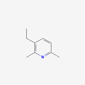 molecular formula C9H13N B13824771 Pyridine, 3-ethyl-2,6-dimethyl- CAS No. 23580-52-1
