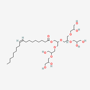 molecular formula C36H70O14 B13824792 [2-[2,3-bis(2,3-dihydroxypropoxy)propoxy]-3-[2-(2,3-dihydroxypropoxy)-3-hydroxypropoxy]propyl] (Z)-octadec-9-enoate 