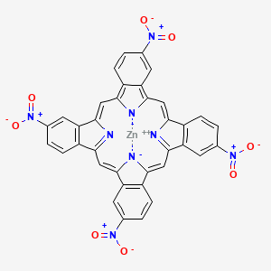 molecular formula C36H16N8O8Zn B13824828 Zinc(II) tetranitrophthalocyanine 