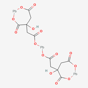 molecular formula C12H10O14Pb3 B13824864 Triplumbous;dicitrate 