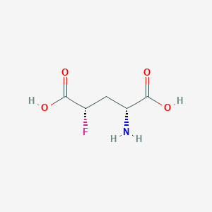 molecular formula C5H8FNO4 B138249 (2R,4S)-2-amino-4-fluoropentanedioic acid CAS No. 132746-47-5
