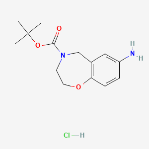 Tert-butyl 7-amino-2,3,4,5-tetrahydro-1,4-benzoxazepine-4-carboxylate hydrochloride